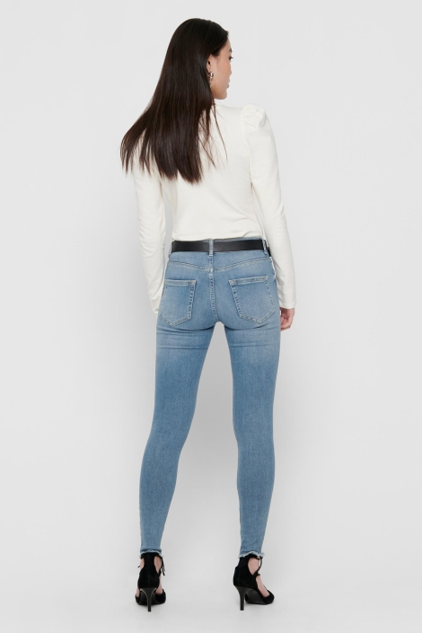 Only onlblush mid sk ank raw jea rea1467